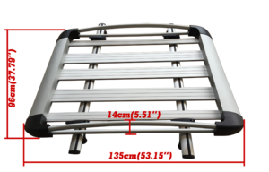 High quality aluminum universal car roof Luggage carrier box rack for suv