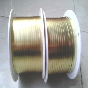 High quality brass band 6-0.3mm copper strip 6-0.4 embossed Brass Strip
