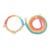 High Quality Cotton Rope Fashion Pet Products,Custom Design leash and collar set