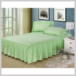 high quality fashion colorful elegant home useful textile cotton bed skirt with fitted sheet