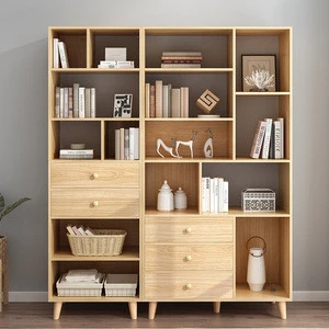 High Quality Furniture Sheesham Wood Open 2 Shelves Bookcase / Bookshelf For Cafe Furniture