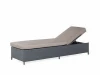 High quality outdoor wicker furniture rattan sun lounger bed