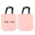 Import high quality pink laminated pp non woven fabric carry tote packing shopping bag from China
