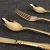 Import high quality royal metal flatware set  gold stainless steel cutlery with hollow handle from China