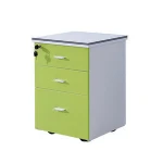 High Quality Three Drawer Office Cabinet  Wooden Movable File Cabinet  Mobile Pedestal