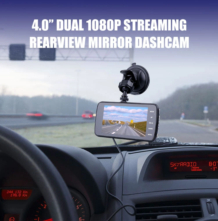 High Quality Wholesale Dual Lens IPS Screen HD 1080P DVR Car Black Box Rear View Sharp Image Rearview Mirror Dashcam