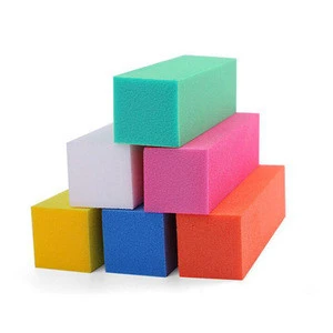 High quality wholesale neon sanding buffer block, colorful nail buffer block