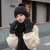 Import High Quality Women Winter Wool Solids Knitted Scarf Hat Glove Sets For Ladies Wholesale from China