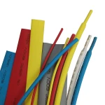 high shrink ratio flame retardant green earth wire heat shrink pipe elastomer cable sheath sleeve thin wall shrinkable tubing