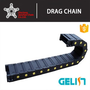 high speed cnc cable chain flexible plastic electric pipe made in china bridge type cable wire tracks drag chains
