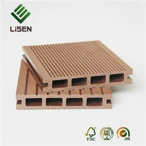 hollow teak wpc decking for outdoor wood plastic composite flooring