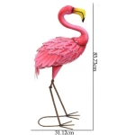 Home Decoration and Garden Accessories Flamingo Metal Yard Decorations