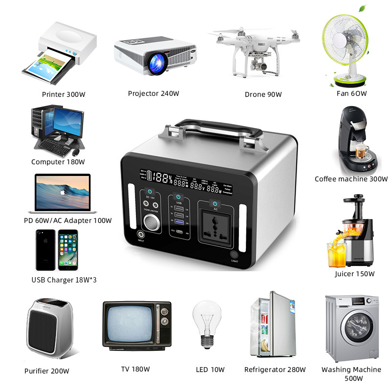 Buy Home Emergency Ups 300w Lithium Battery Portable Power Supply Pack ...