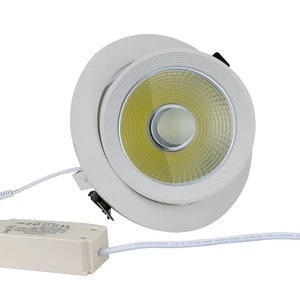 Hot commercial led downlight led recessed orientable 5 or 6 inch recessed rotatable downlight 20w 30W 40W 50w