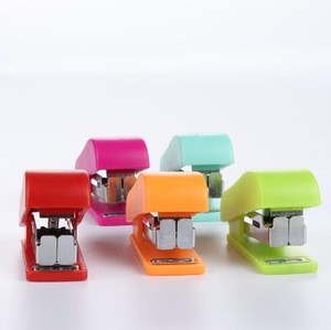 Hot sale 12 Sheets colorful Mini Stapler No. 10 Staples