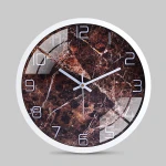 Hot Sale 14 Inch Clocks Home Decorative Metal Wall Clock Abs Creative Quartz Wall Clock