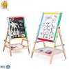 Hot Sale Cute Wooden Art Drawing Magnetic Board Easel For Kids