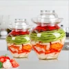 hot sale household small food pickle storage glass jars