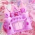 Import Hot sale in Europe kids arts and crafts Dream Castle toys acrylic christmas ornaments for girls plastic crafts from China