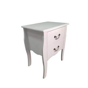 Hot Sale Modern Design Wooden Side Table With 2 Drawers Bedroom Nightstand