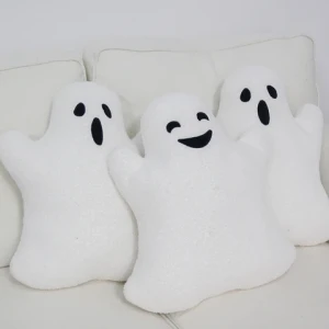 Hot sale new design 100%polyester living room decorative ghost cushion pillow for Halloween Festival