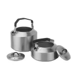 Hot Sale Portable Outdoor 304 Stainless Steel Kettle Self-Driving Camping Equipment Brewing Coffee Tea Kettle