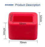 Hot Sale Red Car Belt Accessory Accompany Fixed Seat Belt Buckle Booster
