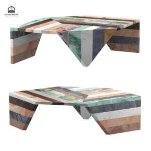 Hot sale round nest marble coffee tables lift top   nesting tables wisemax outdoor marble coffee table