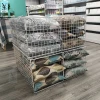 Hot sale wire mesh retail display bin supermarket steel mesh display dump bin for pillow