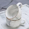 Hot sell porcelain pure white ceramic coffee cup and saucer customizable porcelain coffee tea set china tea pot set price