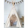HOT selling 5 poles Kids Play Tent 100% cotton fabric Indian Teepee Children Playhouse