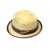 Import Hot selling custom narrow brim summer fedora hat with metal logo leather strap from China