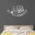 Import hot selling DIY 3d silver gold Muslim wall stickers Decoration Mirror Decal For Bedroom Living Room Wallpaper Mural from China
