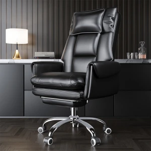 Hot Selling Rotatable Wrinkle-resistant High Back Leather Chairs For Office