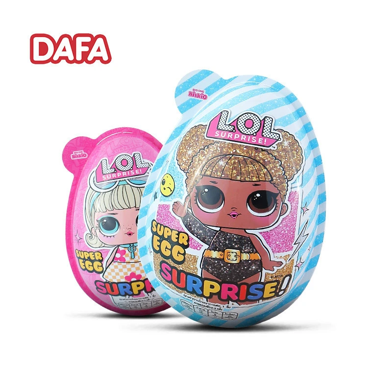 Hot selling!LOL chocolate egg candy toy with biscuits and surprise toys kids snack