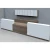 Import Hotel front desk furniture cashier counter table curved office reception desk from China