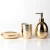 Import Hotel Manufacturer Wholesale Luxury Ceramic Gold Bathroom Set Accessories from China