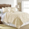 Hotsale Pinch Pleat Pintuck Design Luxury Bedspreads Comforter Bedding Set Quilt