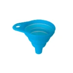 Household goods oil funnel oil-proof silicone folding funnel is small and easy to carry