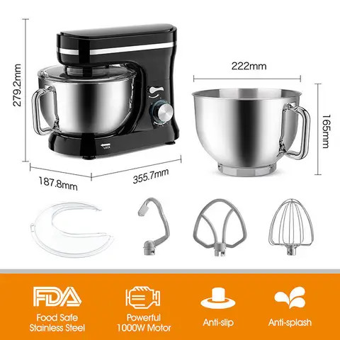 Buy Household Kitchen Appliances Vertical Food Mixer Multi-functional ...