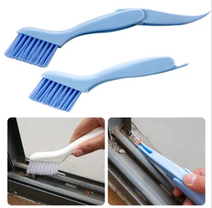 Household Plastic Nylon Window Track Cleaning Brush Double Side Small Track Cleaning Brush