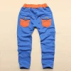 Huade baby boys kids pants soft cotton elastic waist long pants kids childrens casual trousers