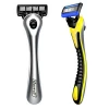 HW-B520DR 5 five blade system razor blade with metal handle shaving razor with easily replace cartridge