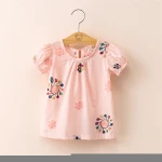 HYW19 New Arrival  Kids T Shirt Funny Girl Top Round Neck Short Sleeves baby  t shirt girl