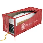 In 20ft container with food grade for non-hazardous liquid bluk biodiesel flexitank