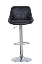 In Stock Cheap Swivel Black PU Bar Stool Modern Leather Hydraulic Bar Chair