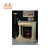 Indoor Classic Decorative Natural Gas marble fireplace mantel