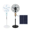 Indoor Outdoor Fan Battery Rechargeable Home Electric 12 18 Inch Table Stand Solar Fan With Solar Panel