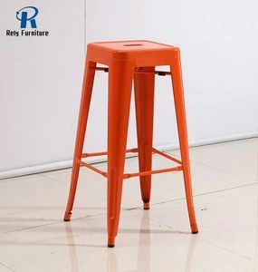 Industrial chair metal bar stool