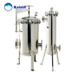 Industrial stainless steel single cartridge bag filter housing equipment
